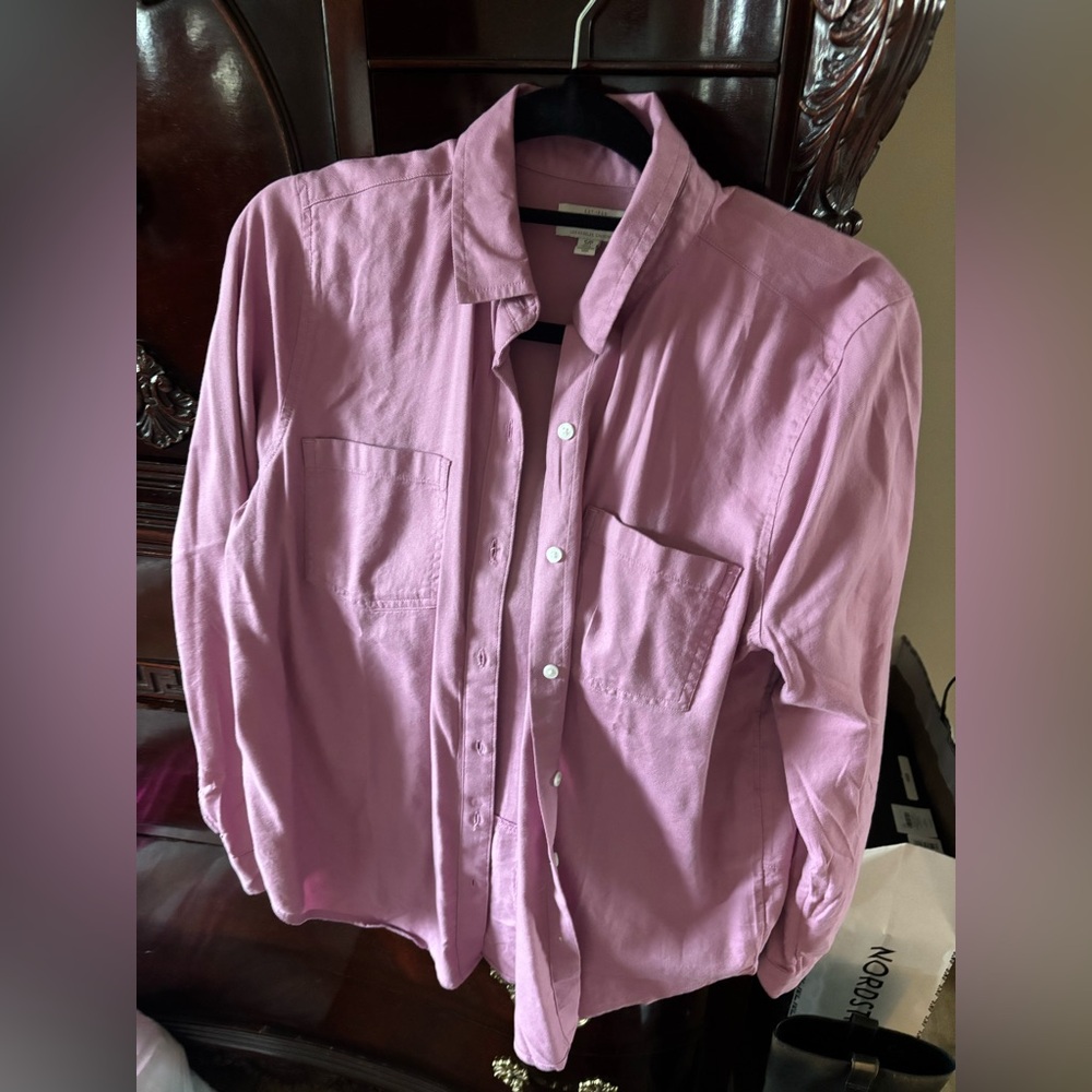 Lucky Brand Casual Pink Button-Down Shirt